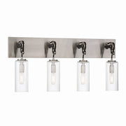Minka-Lavery - 2894-691 - Four Light Bath - Pullman Junction - Coal With Brushed Nickel