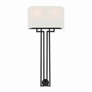 Minka-Lavery - 2951-572 - Two Light Wall Sconce - Upham Estates - Coal W/Polished Nickel Highlig
