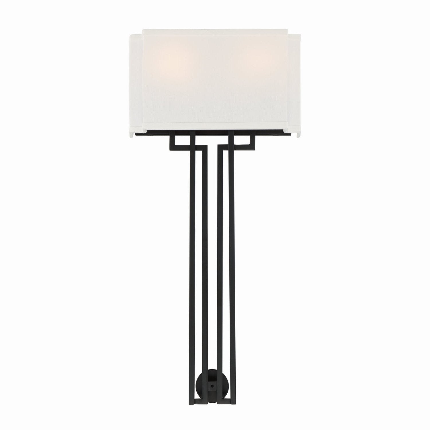 Minka-Lavery - 2951-572 - Two Light Wall Sconce - Upham Estates - Coal W/Polished Nickel Highlig