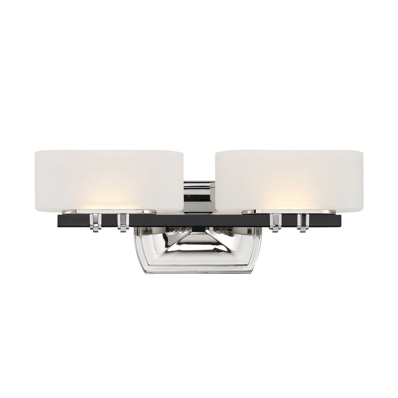 Minka-Lavery - 3012-572-L - LED Bath Light - Drury - Coal W/Polished Nickel Highlig