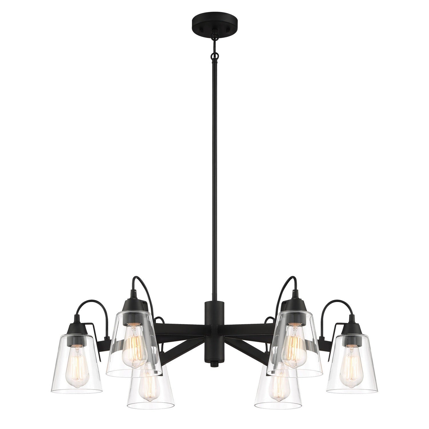 Minka-Lavery - 3996-66A - Six Light Chandelier - Beckonridge - Coal