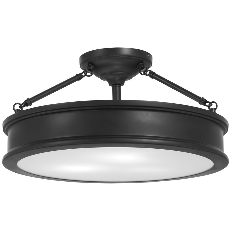 Minka-Lavery - 4177-66A - Three Light Semi Flush Mount - Harbour Point - Coal