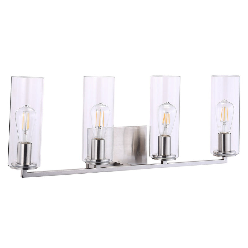 Minka-Lavery - 4044-84 - Four Light Bath - Acacia - Brushed Nickel