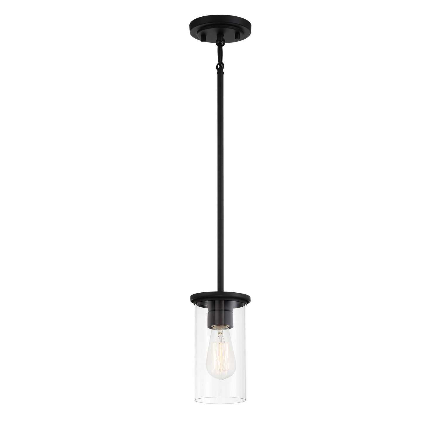 Minka-Lavery - 4090-66A - One Light Pendant / Semi Flush - Haisley - Coal