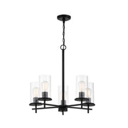 Minka-Lavery - 4095-66A - Five Light Chandelier - Haisley - Coal