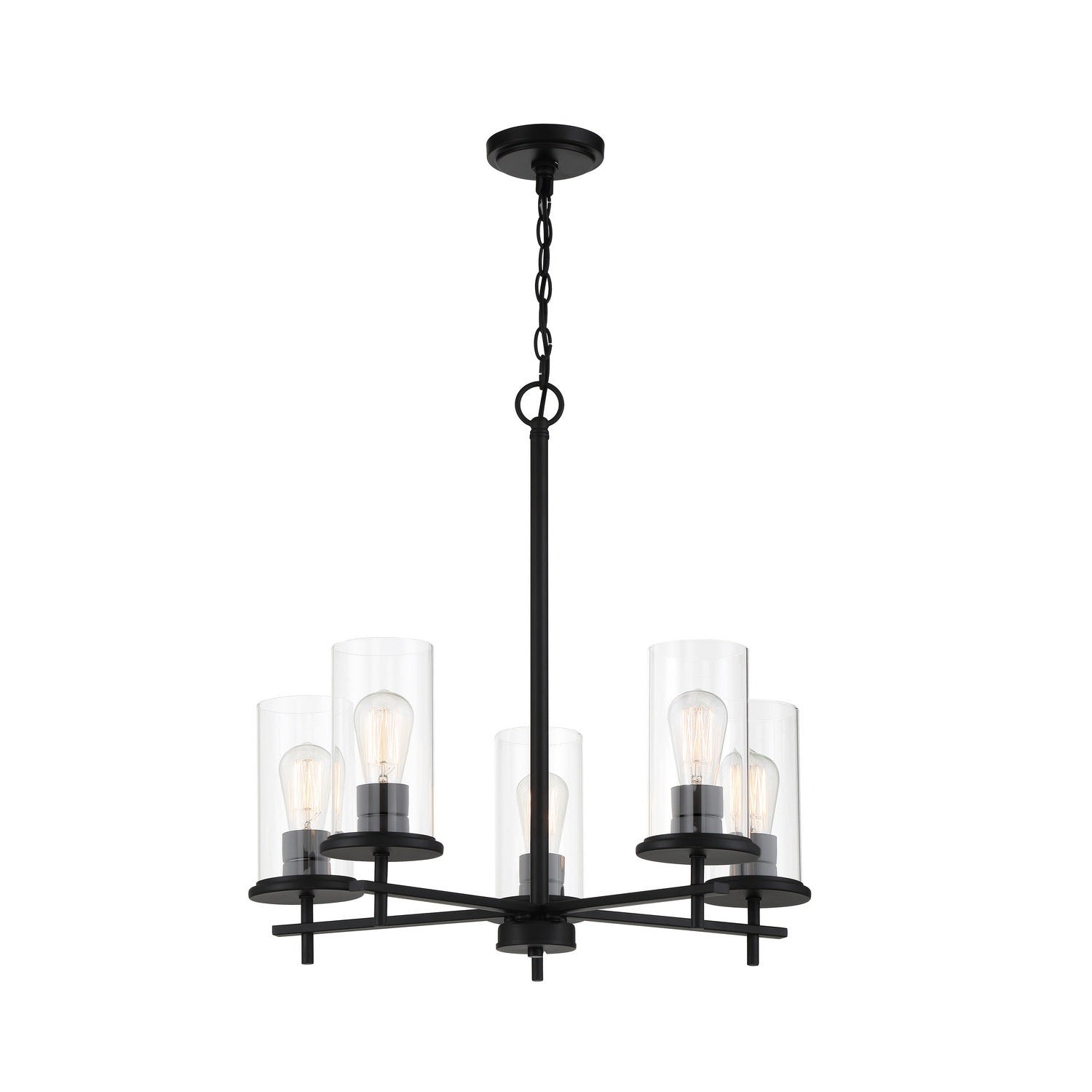Minka-Lavery - 4095-66A - Five Light Chandelier - Haisley - Coal