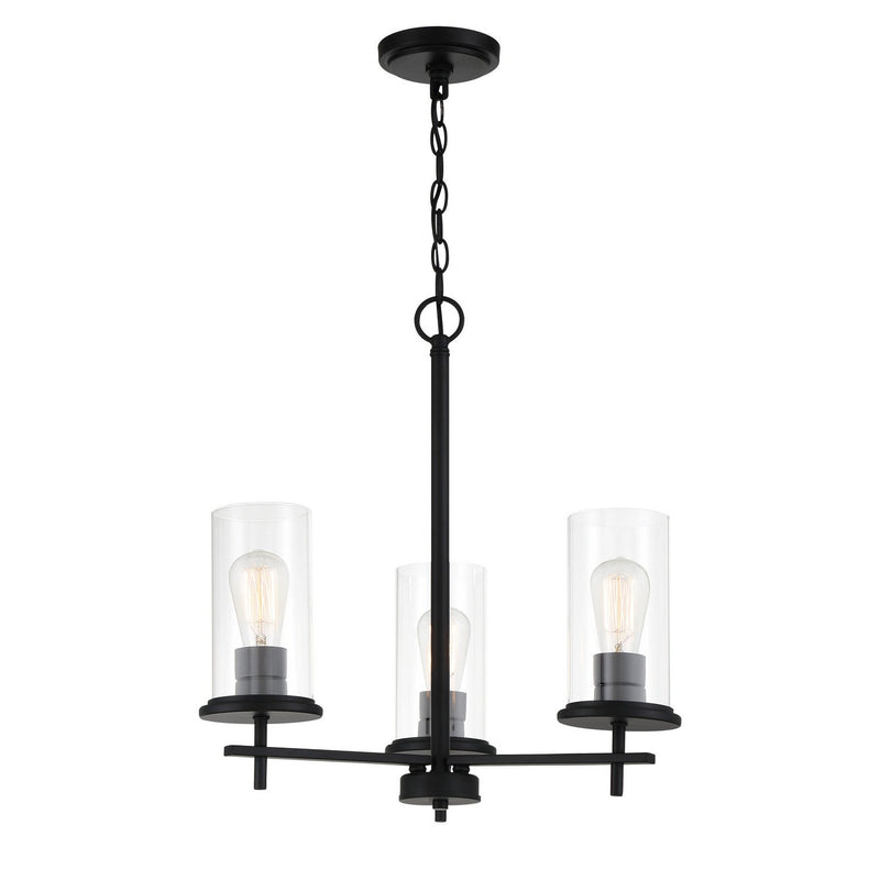 Minka-Lavery - 4096-66A - Three Light Chandelier - Haisley - Coal