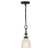 Minka-Lavery - 4881-66A - One Light Pendant / Semi Flush - Kaitlen - Coal