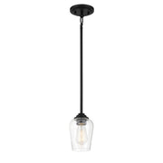 Minka-Lavery - 4921-66A - One Light Pendant / Semi Flush - Shyloh - Coal