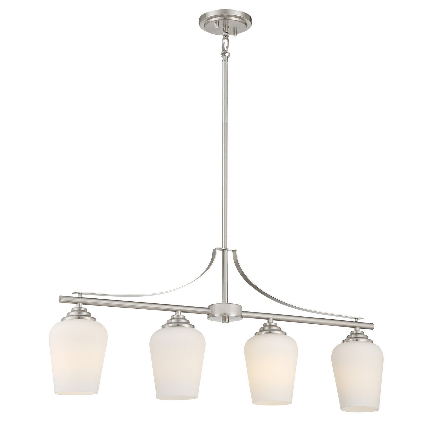 Minka-Lavery - 4924-84 - Four Light Island Pendant - Shyloh - Brushed Nickel