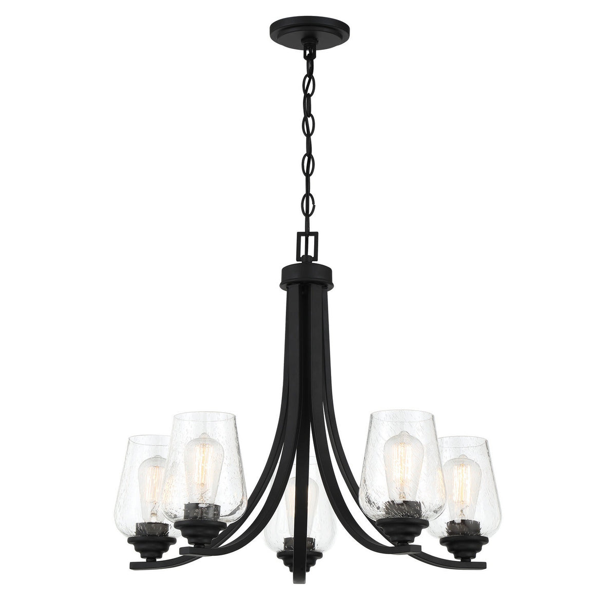 Minka-Lavery - 4925-66A - Five Light Chandelier - Shyloh - Coal