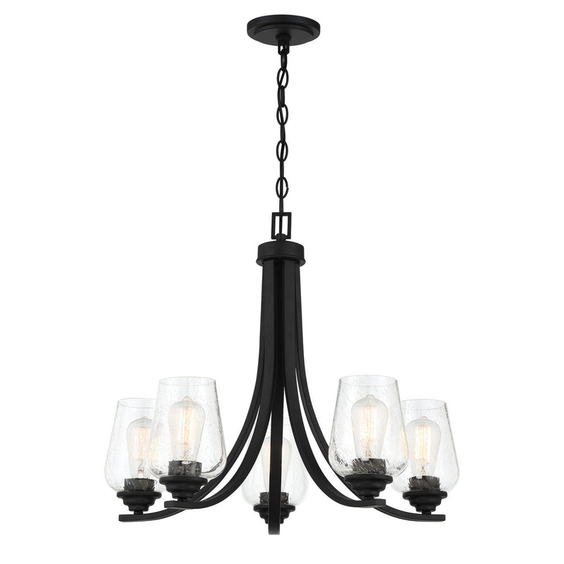 Minka-Lavery - 4925-66A - Five Light Chandelier - Shyloh - Coal