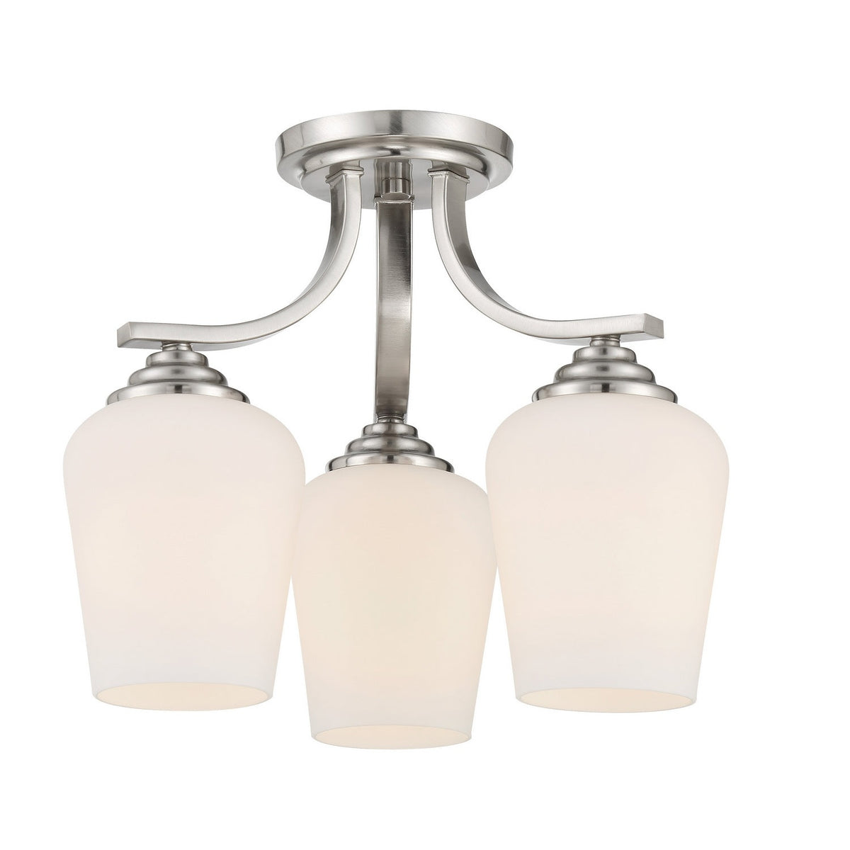 Minka-Lavery - 4926-84 - Three Light Semi Flush / Chandelier - Shyloh - Brushed Nickel