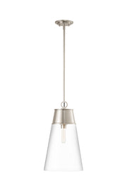 Z-Lite - 2300P12-BN - One Light Pendant - Wentworth - Brushed Nickel