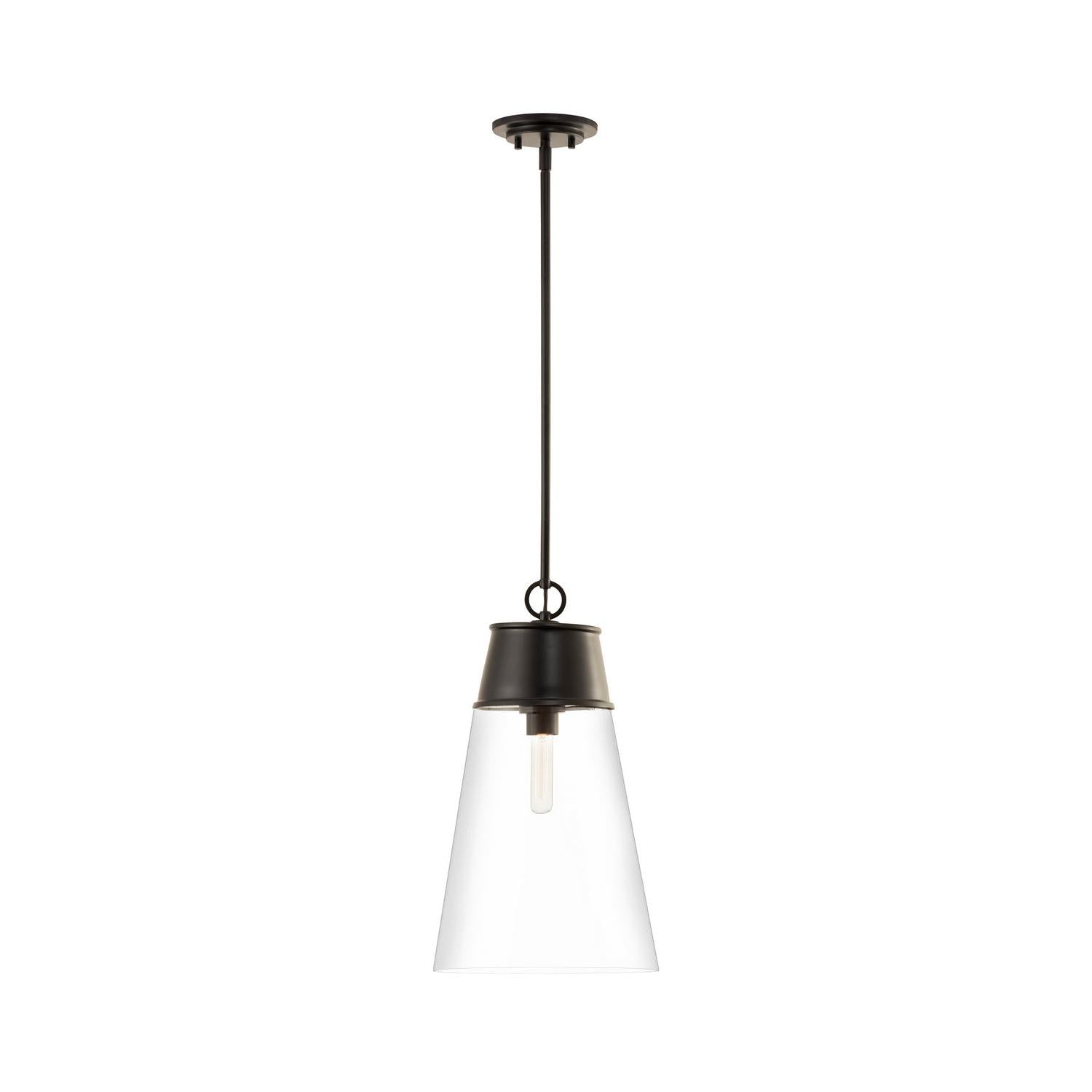 Z-Lite - 2300P12-MB - One Light Pendant - Wentworth - Matte Black