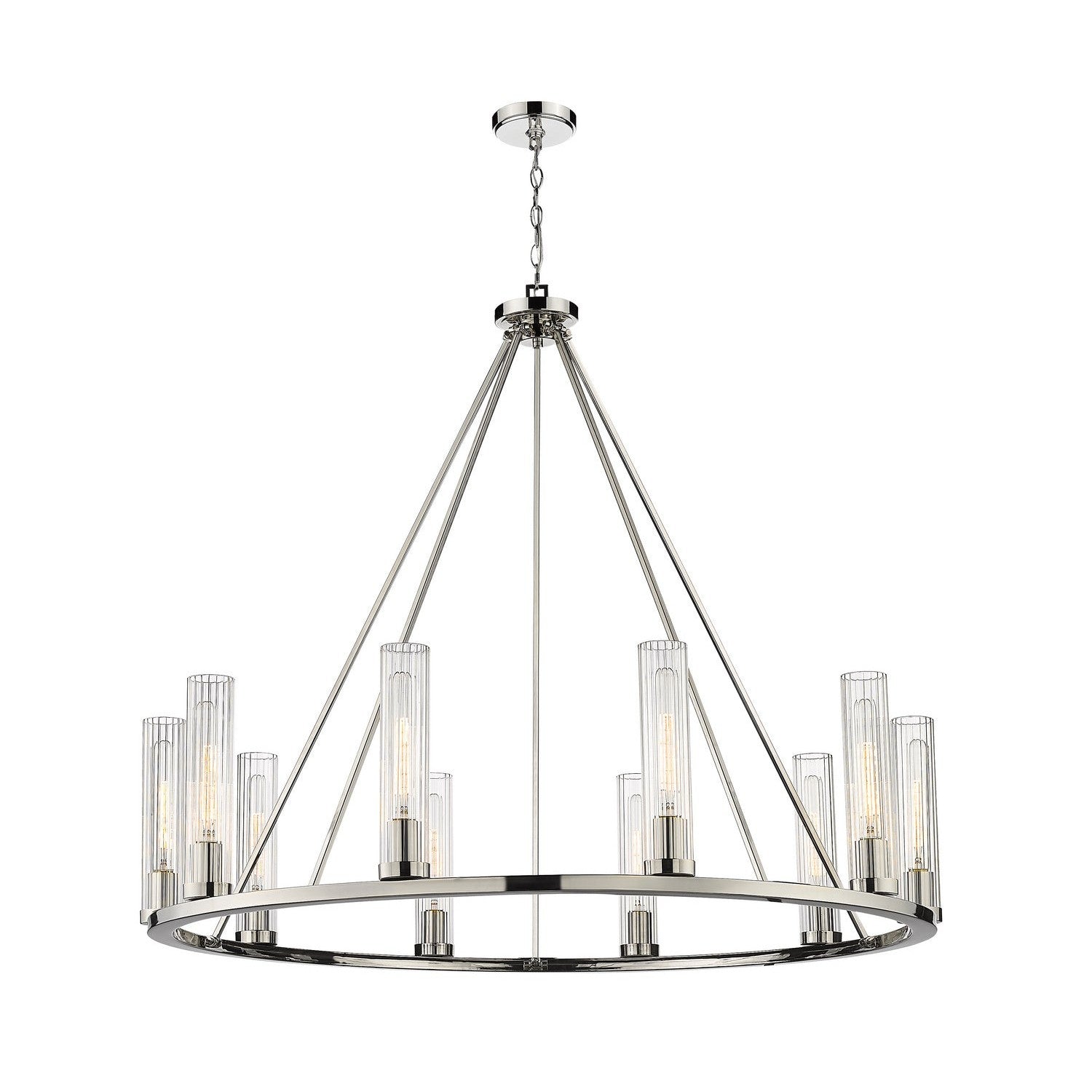 Z-Lite - 3031-10PN - Ten Light Chandelier - Beau - Polished Nickel