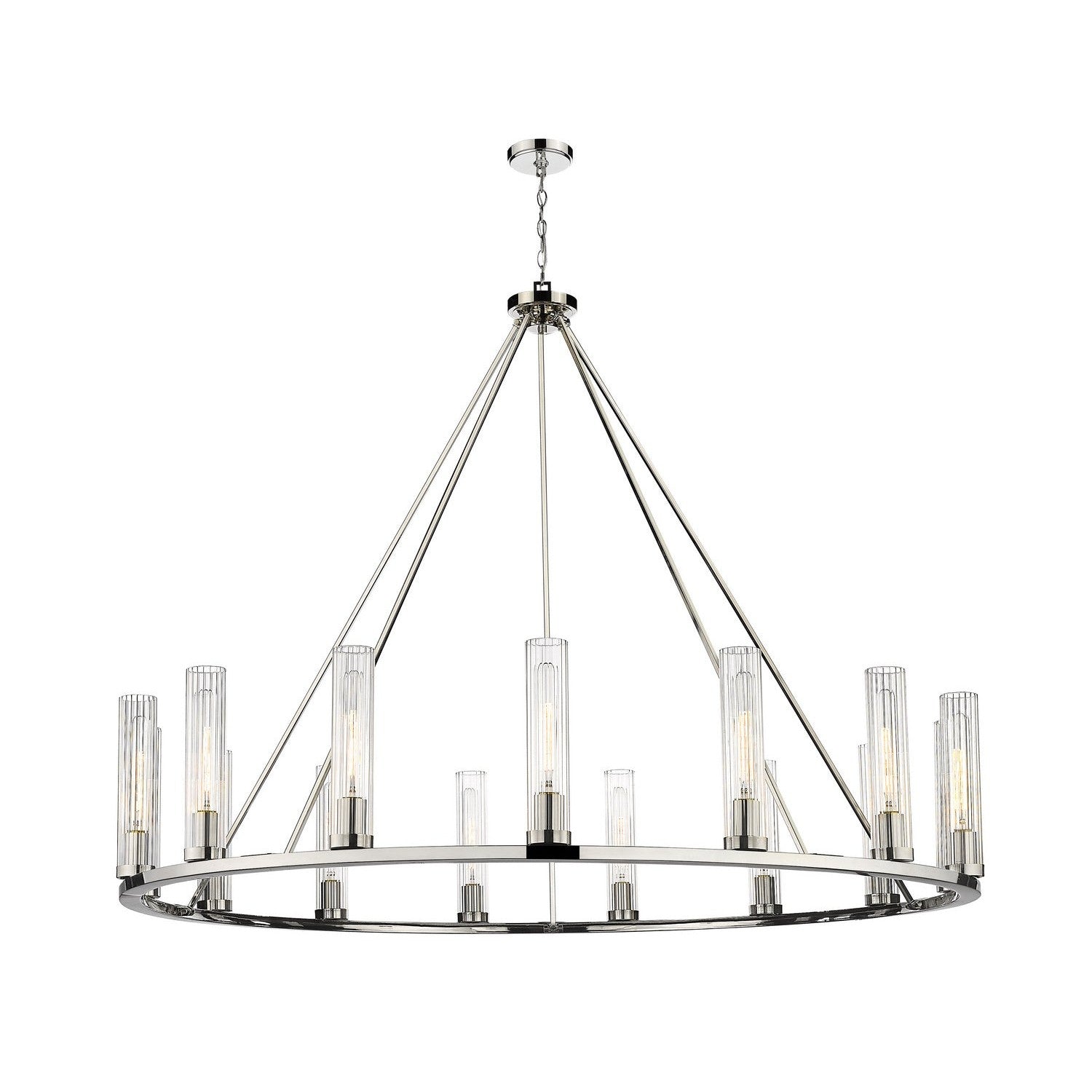 Z-Lite - 3031-15PN - 15 Light Chandelier - Beau - Polished Nickel