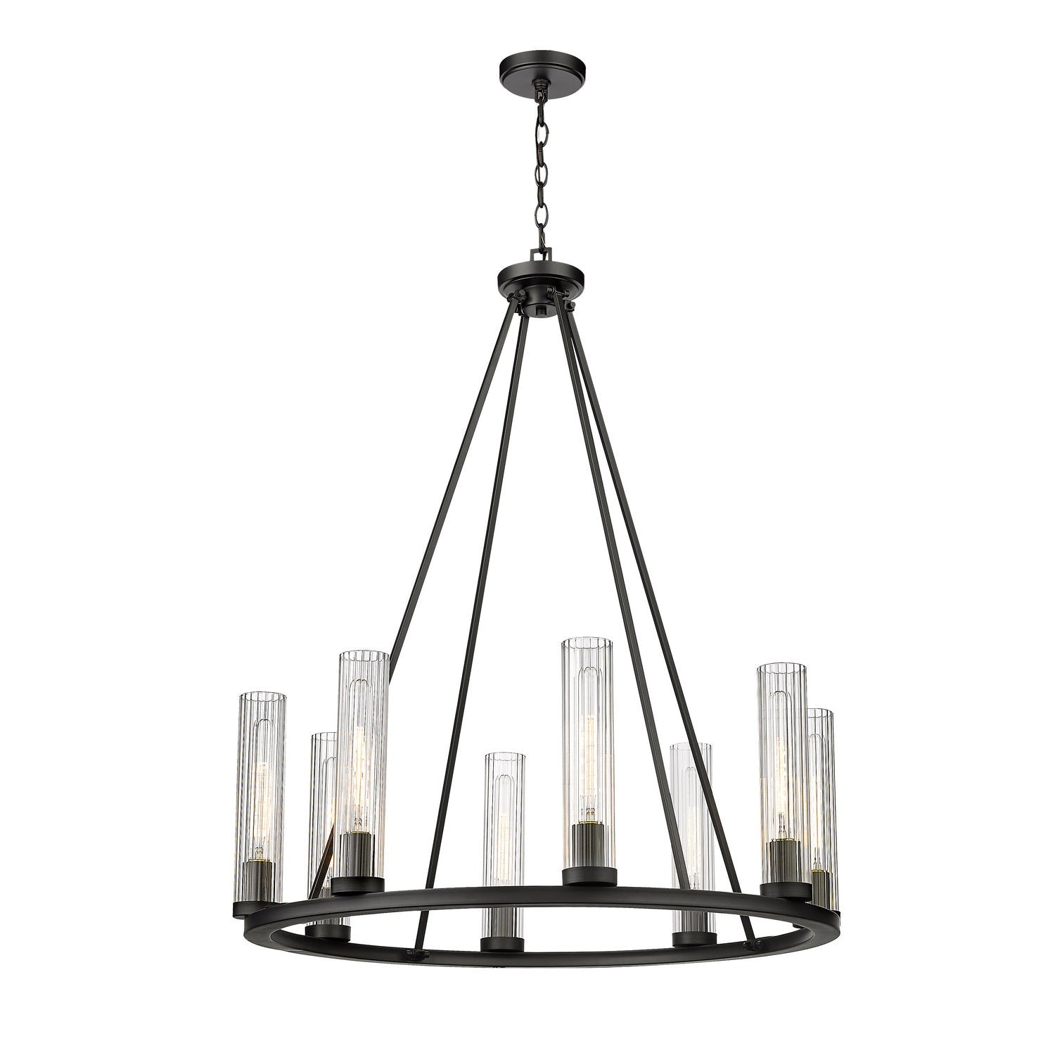 Z-Lite - 3031-8BRZ - Eight Light Chandelier - Beau - Bronze