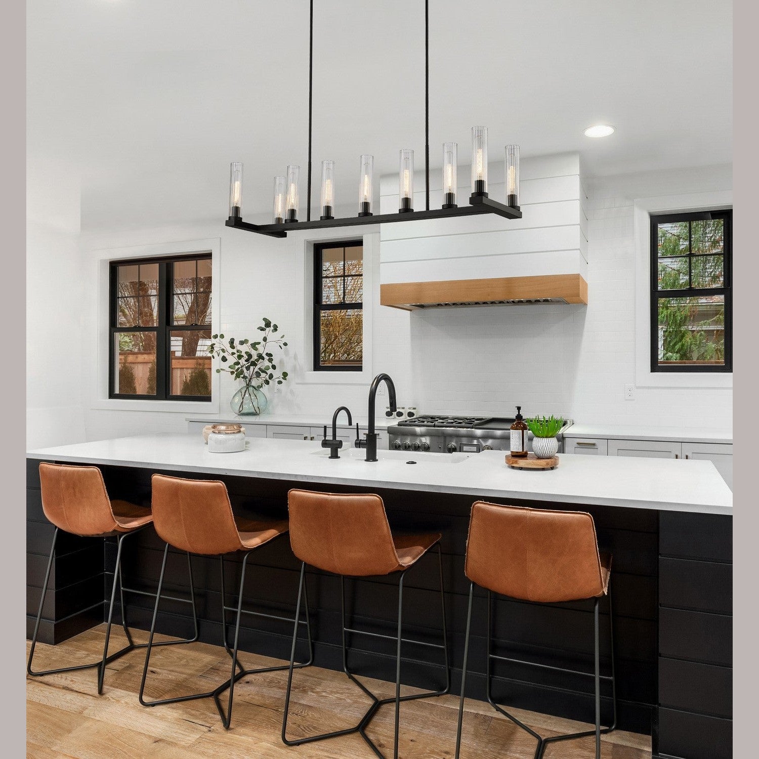 Z-Lite - 3031-9L-BRZ - Nine Light Linear Chandelier - Beau - Bronze