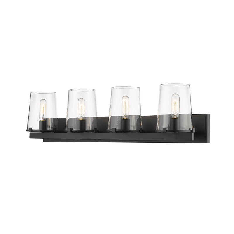 Z-Lite - 3032-4V-MB - Four Light Vanity - Callista - Matte Black