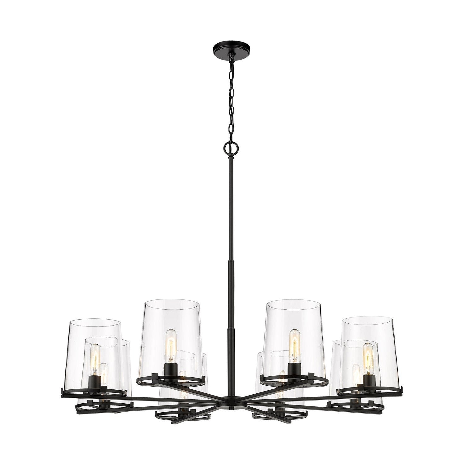 Z-Lite - 3032-8MB - Eight Light Chandelier - Callista - Matte Black