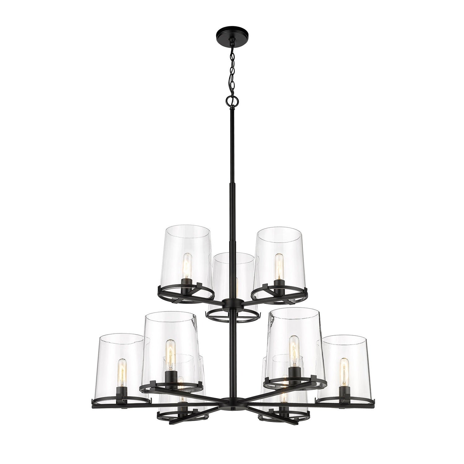 Z-Lite - 3032-9MB - Nine Light Chandelier - Callista - Matte Black