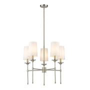 Z-Lite - 3033-5BN - Five Light Chandelier - Emily - Brushed Nickel