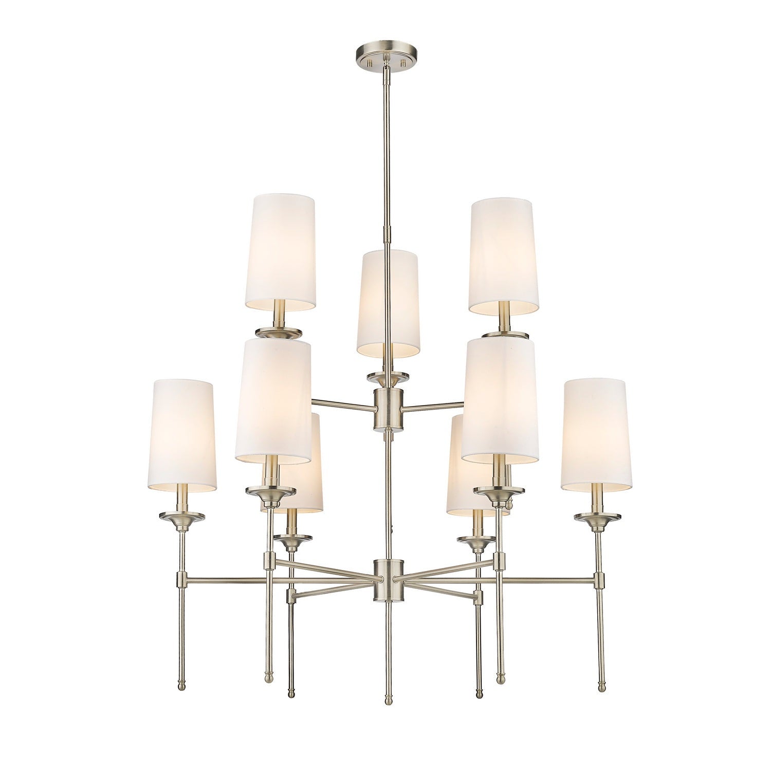 Z-Lite - 3033-9BN - Nine Light Chandelier - Emily - Brushed Nickel