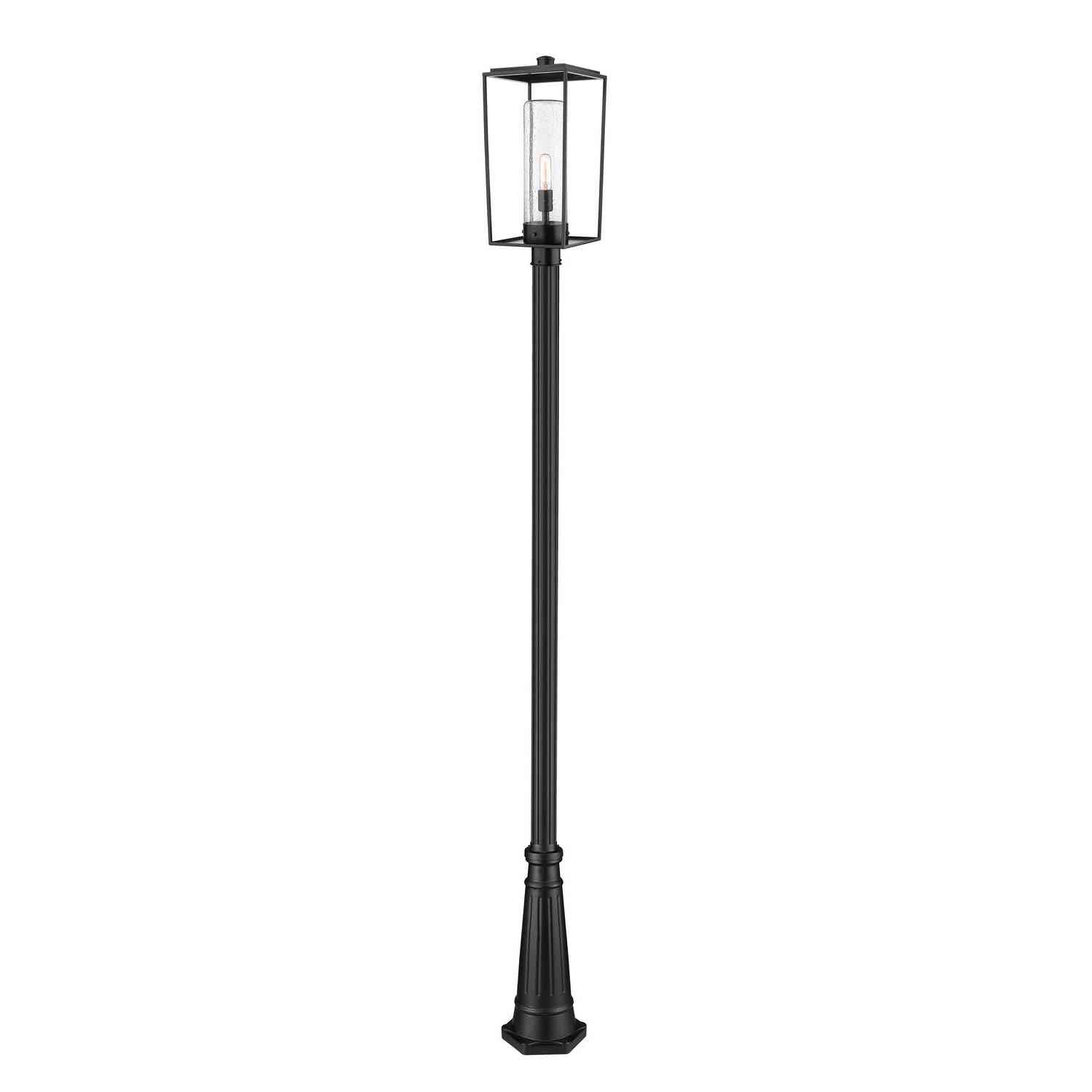 Z-Lite - 594PHBR-519P-BK - One Light Outdoor Post Mounted Fixture - Sheridan - Black