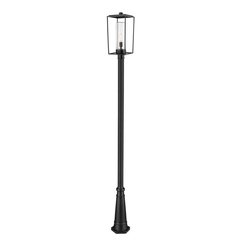 Z-Lite - 594PHBR-519P-BK - One Light Outdoor Post Mounted Fixture - Sheridan - Black