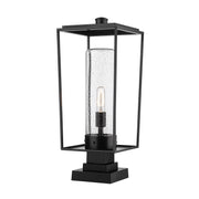 Z-Lite - 594PHBS-SQPM-BK - One Light Outdoor Pier Mounted Fixture - Sheridan - Black