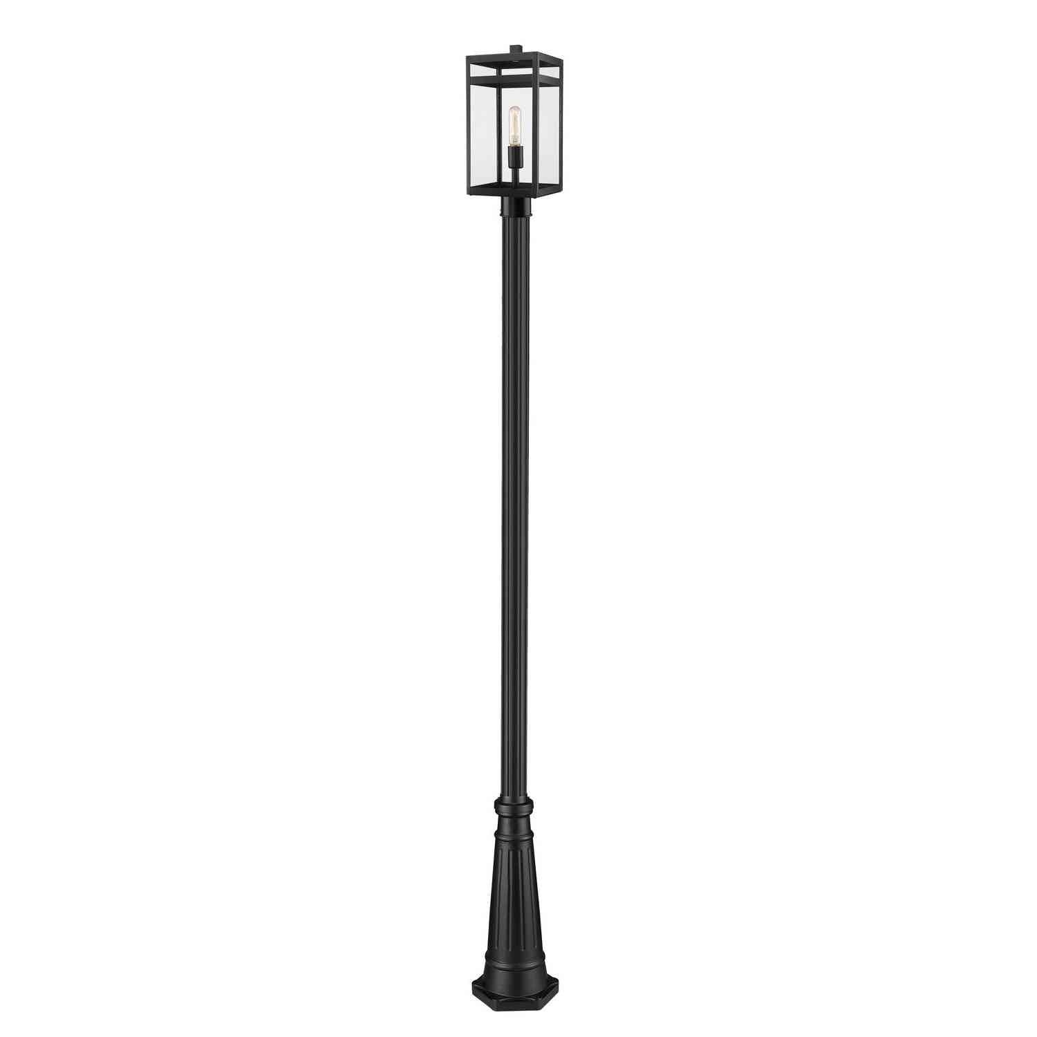 Z-Lite - 596PHMR-519P-BK - One Light Outdoor Post Mounted Fixture - Nuri - Black