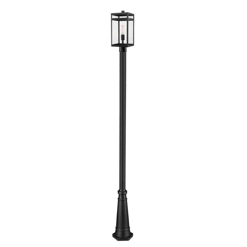 Z-Lite - 596PHMR-519P-BK - One Light Outdoor Post Mounted Fixture - Nuri - Black