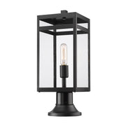 Z-Lite - 596PHMR-553PM-BK - One Light Outdoor Pier Mounted Fixture - Nuri - Black