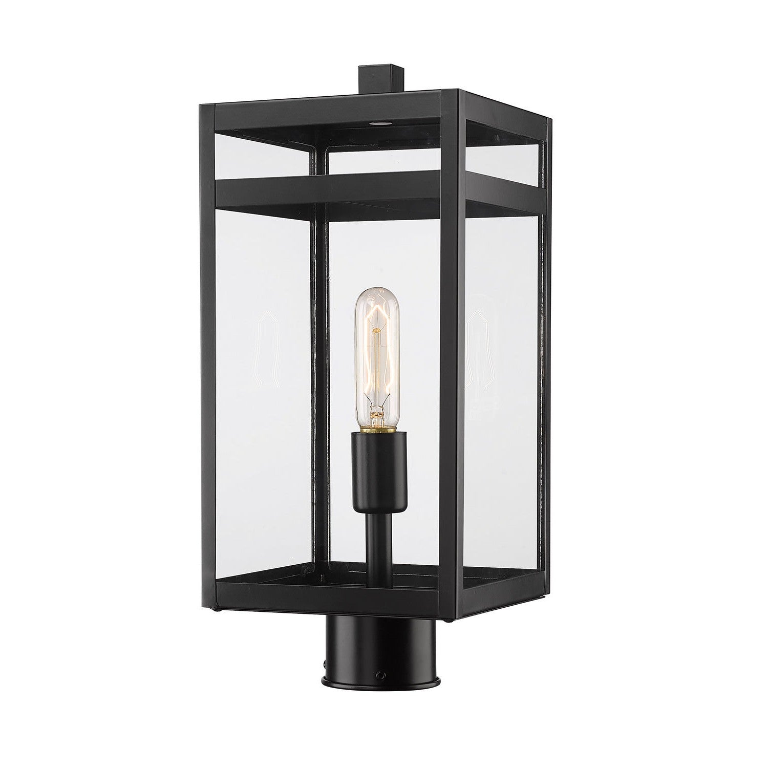 Z-Lite - 596PHMR-BK - One Light Outdoor Post Mount Fixture - Nuri - Black