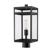 Z-Lite - 596PHMR-BK - One Light Outdoor Post Mount Fixture - Nuri - Black