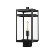 Z-Lite - 596PHMS-BK - One Light Outdoor Post Mount Fixture - Nuri - Black