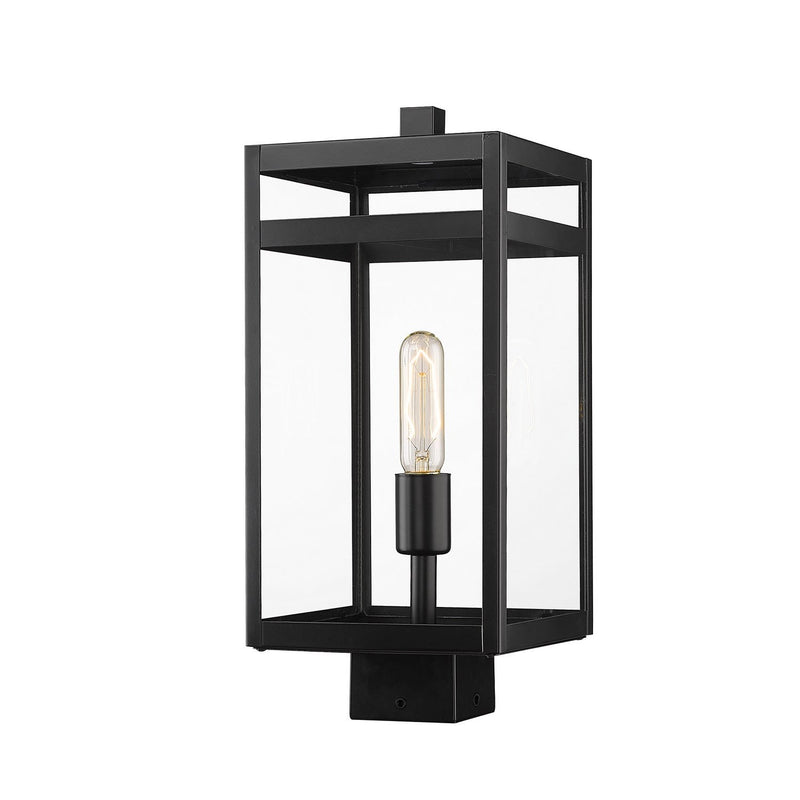 Z-Lite - 596PHMS-BK - One Light Outdoor Post Mount Fixture - Nuri - Black