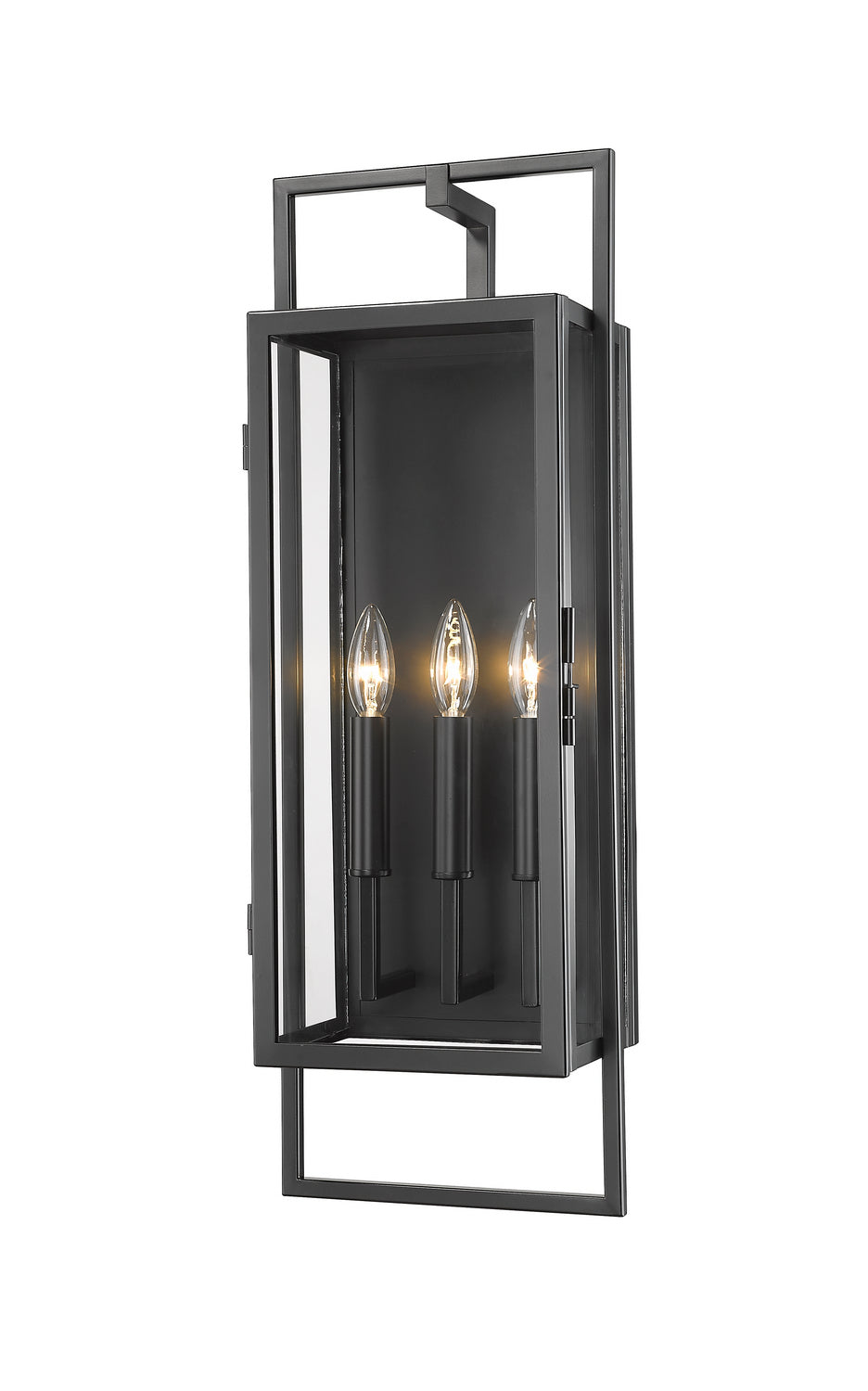 Z-Lite - 598B-BK - Three Light Outdoor Wall Light - Lucian - Black