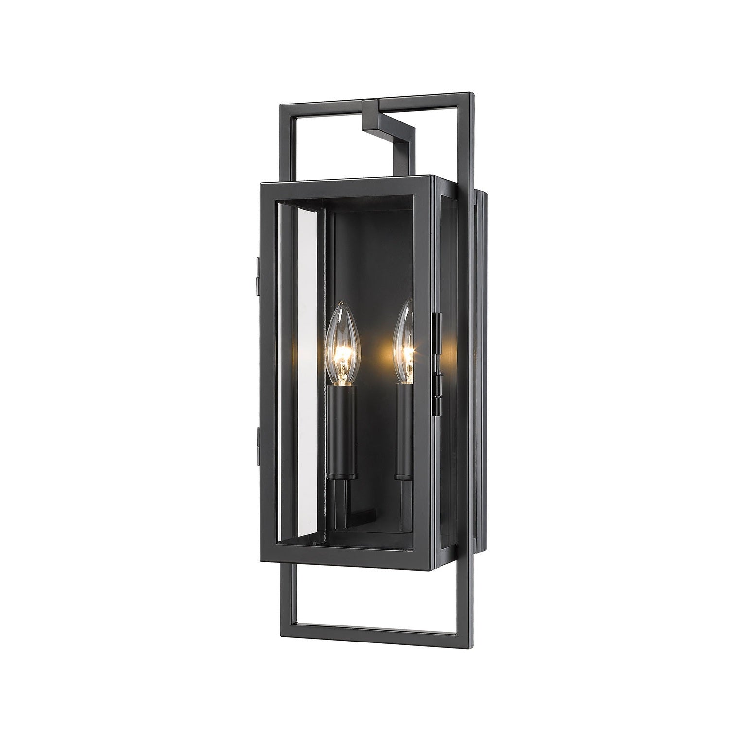 Z-Lite - 598S-BK - Two Light Outdoor Wall Sconce - Lucian - Black