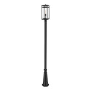 Z-Lite - 596PHBR-519P-BK - One Light Outdoor Post Mounted Fixture - Nuri - Black