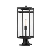 Z-Lite - 596PHBR-533PM-BK - One Light Outdoor Pier Mounted Fixture - Nuri - Black