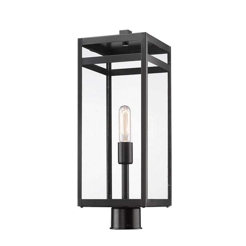 Z-Lite - 596PHBR-BK - One Light Outdoor Post Mount Fixture - Nuri - Black