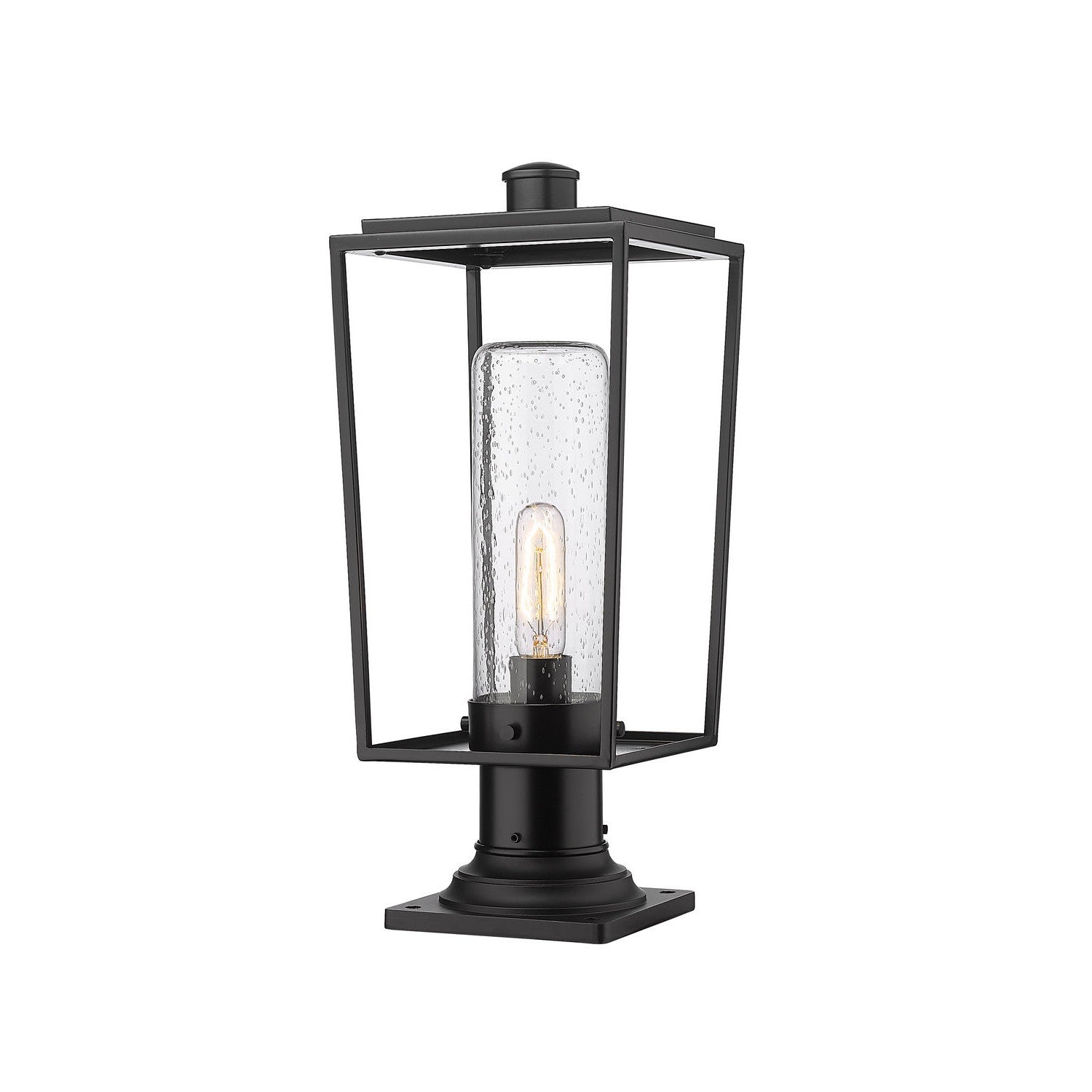 Z-Lite - 594PHMR-533PM-BK - One Light Outdoor Pier Mounted Fixture - Sheridan - Black