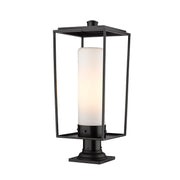 Z-Lite - 595PHBR-533PM-BK - One Light Outdoor Pier Mounted Fixture - Sheridan - Black