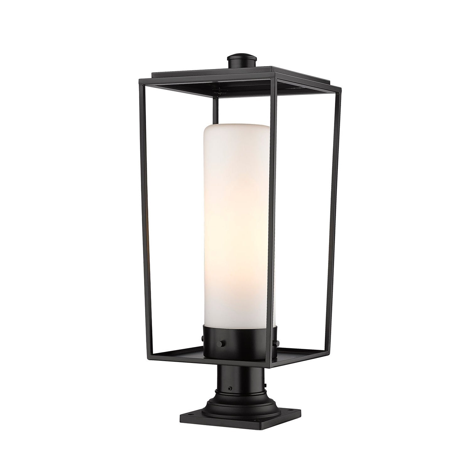 Z-Lite - 595PHBR-533PM-BK - One Light Outdoor Pier Mounted Fixture - Sheridan - Black