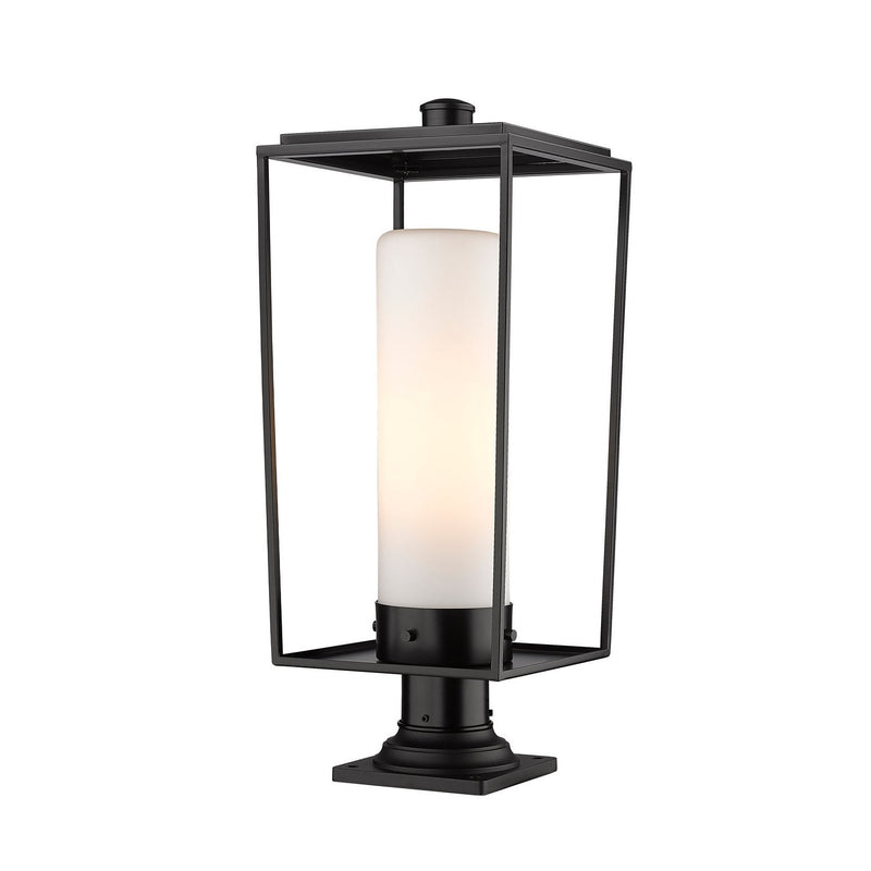 Z-Lite - 595PHBR-533PM-BK - One Light Outdoor Pier Mounted Fixture - Sheridan - Black