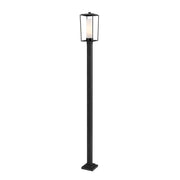 Z-Lite - 595PHBS-536P-BK - One Light Outdoor Post Mounted Fixture - Sheridan - Black