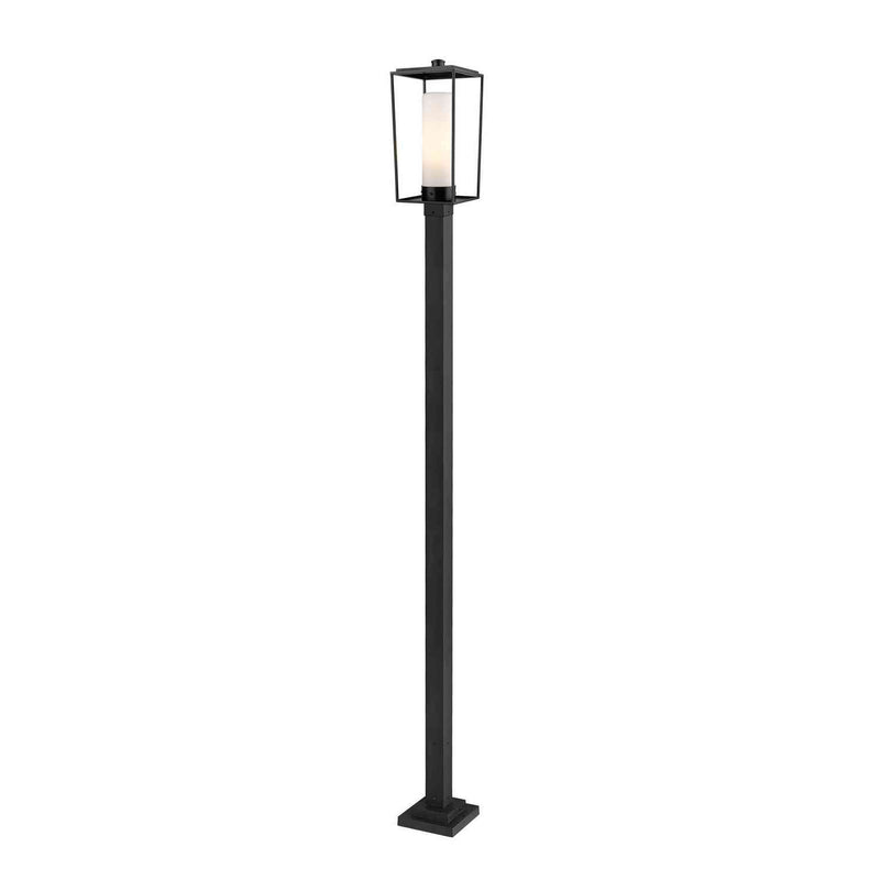 Z-Lite - 595PHBS-536P-BK - One Light Outdoor Post Mounted Fixture - Sheridan - Black