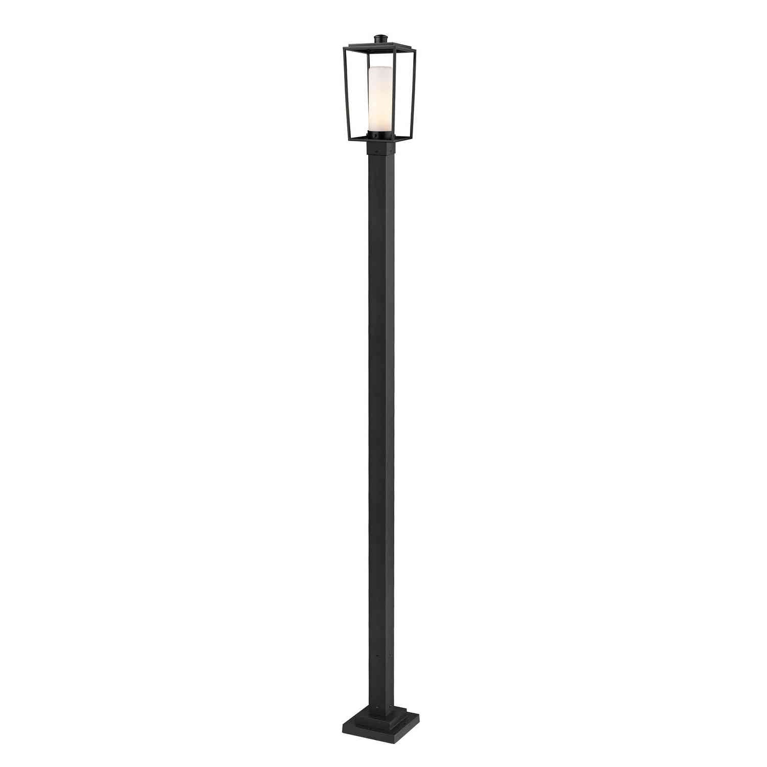 Z-Lite - 595PHMS-536P-BK - One Light Outdoor Post Mounted Fixture - Sheridan - Black
